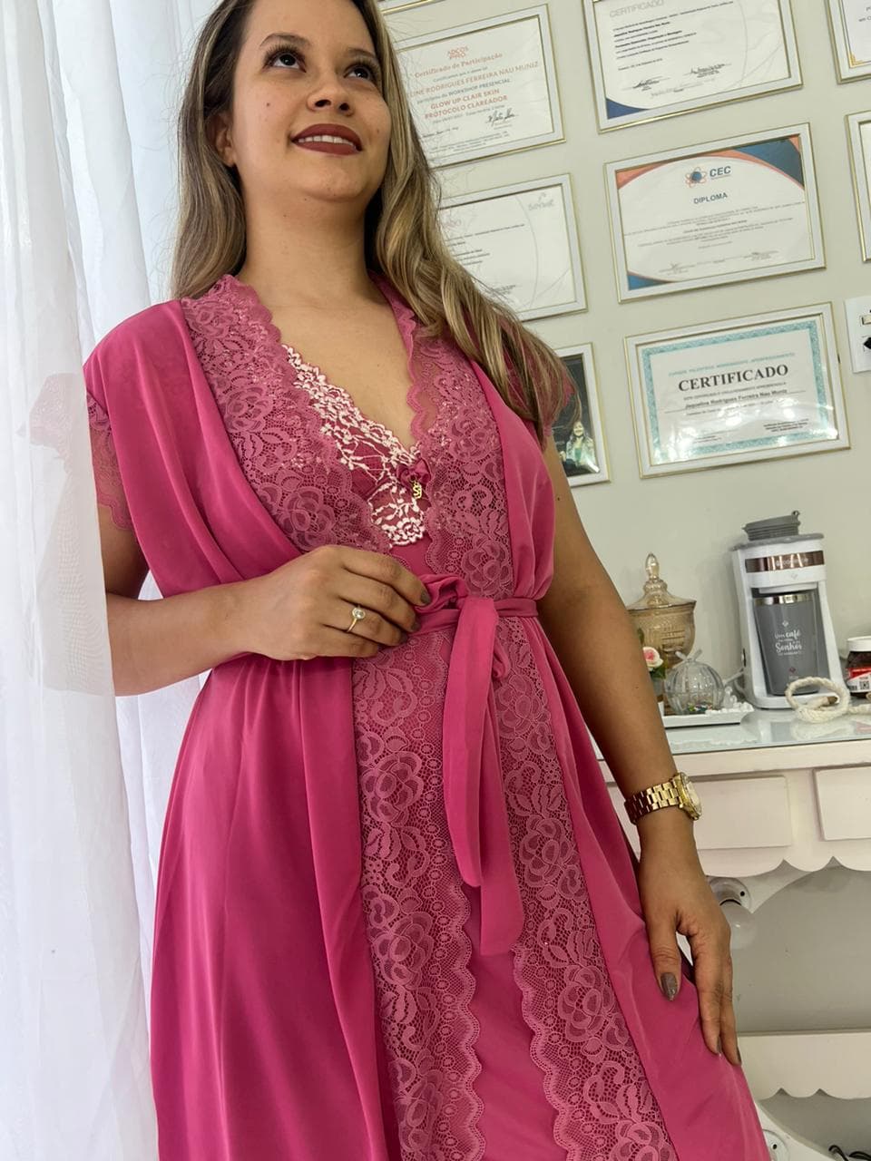 Camisola Rosa Escura + Robe